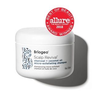 SET OF TWO Briogeo Scalp Revival charcoal + coconut micro-exfoliating shampoo